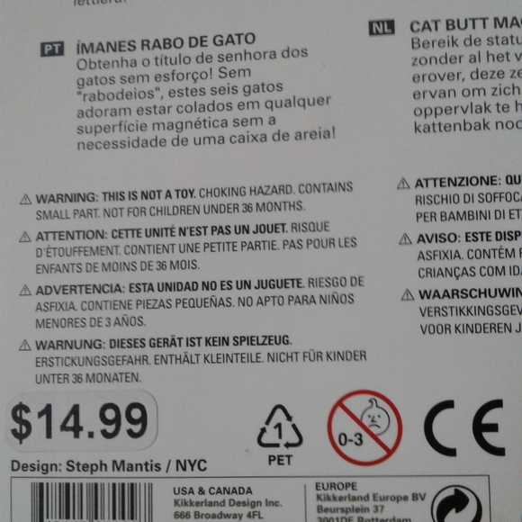 Set of 6 cat magnets - Picture 2 of 3